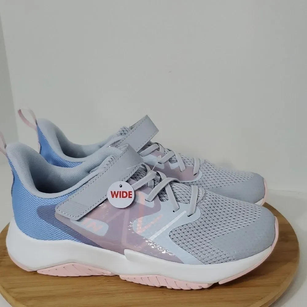 New Balance Rave Run v2 Blue Grey Kids Size 7W NIB